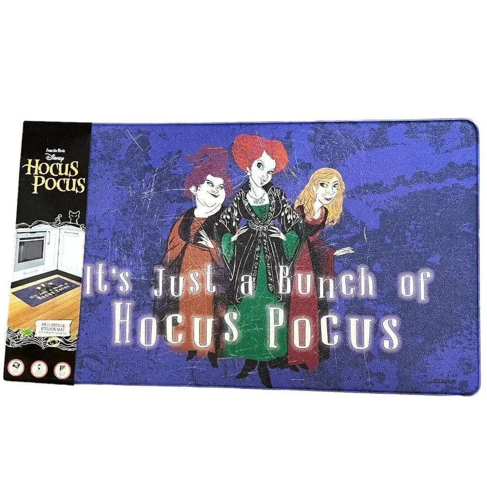 Disney Hocus Pocus Anti Fatigue Mat 18”X30”Halloween Trick Treat Sanderson Witch